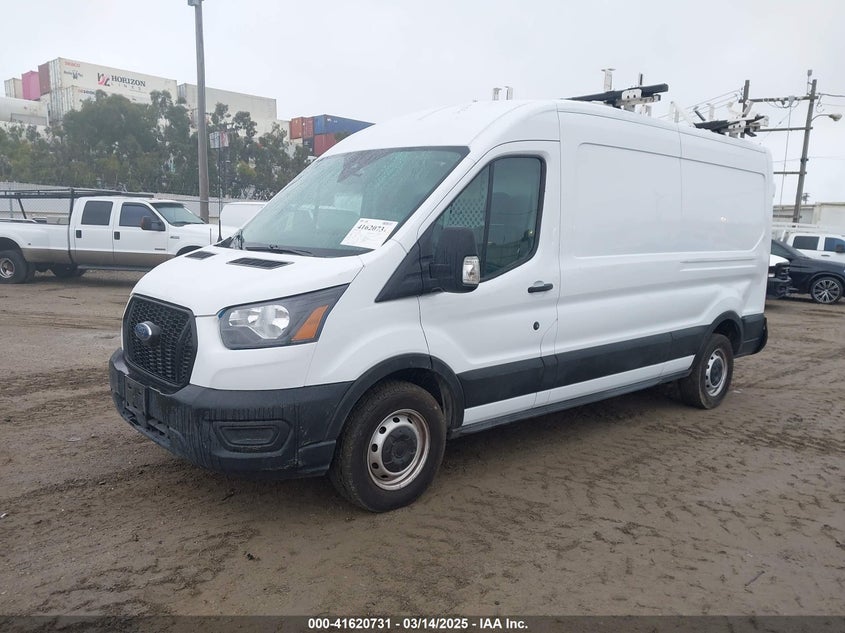 2021 Ford Transit, Левый зад, IAAI, VIN 1FTBR1C88MKA52816 — фото 2