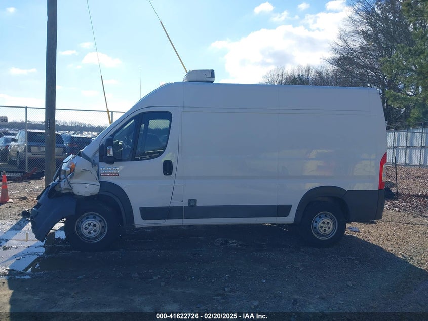 2017 Ram Promaster 2500 High Roof 136 Wb VIN: 3C6TRVCG7HE517654 Lot: 41622726