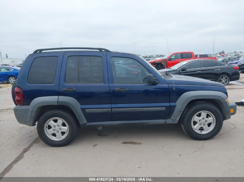 2006 Jeep Liberty Sport VIN: 1J4GK48K56W261565 Lot: 41623724