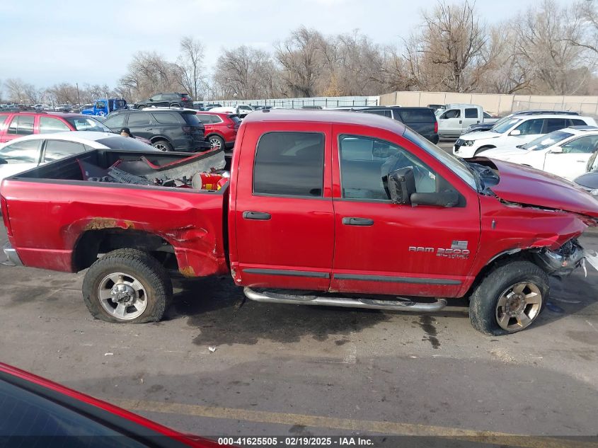 2006 Dodge Ram 2500 Slt/Trx4 Off Road/Sport/Power Wagon VIN: 1D7KS28C96J138139 Lot: 41625505