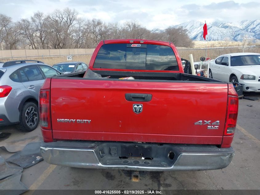 2006 Dodge Ram 2500 Slt/Trx4 Off Road/Sport/Power Wagon VIN: 1D7KS28C96J138139 Lot: 41625505