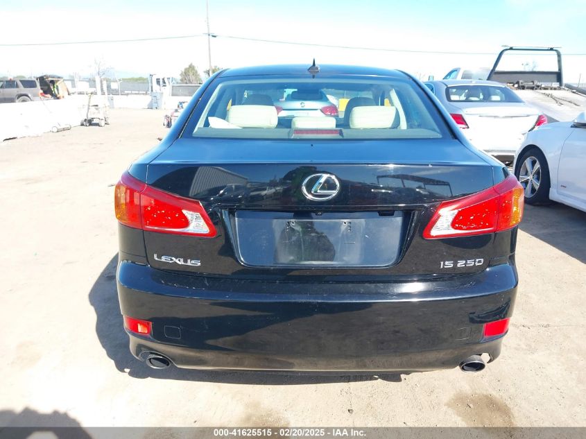 2009 Lexus Is 250 VIN: JTHBK262X92085324 Lot: 41625515