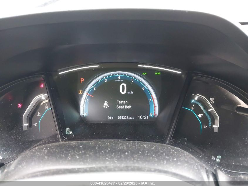 2019 Honda Civic Lx VIN: 2HGFC2F60KH555359 Lot: 41626477