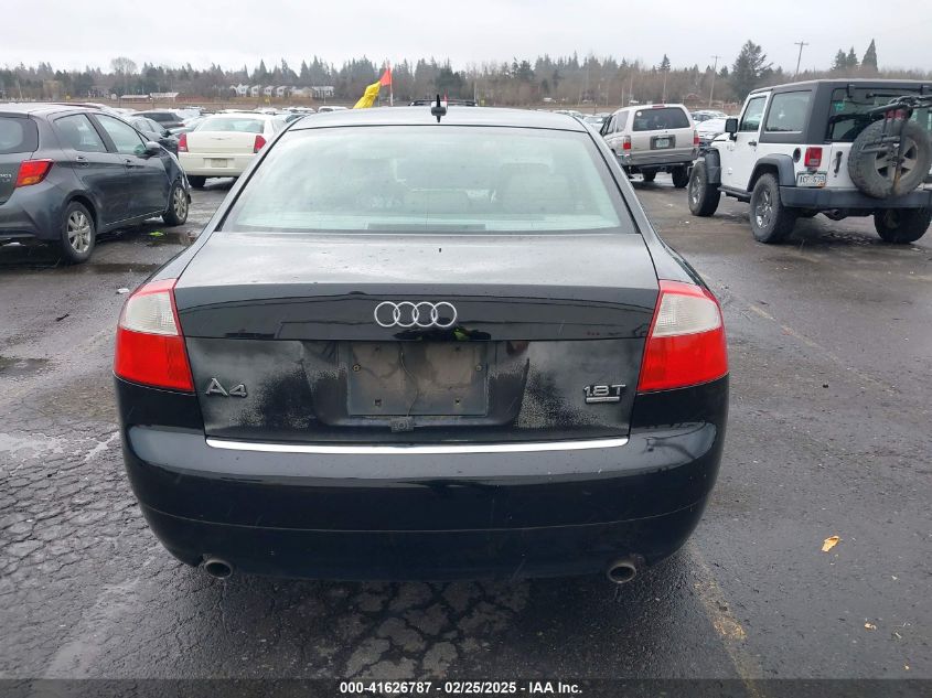 2005 Audi A4 1.8T VIN: WAULC68E85A047024 Lot: 41626787