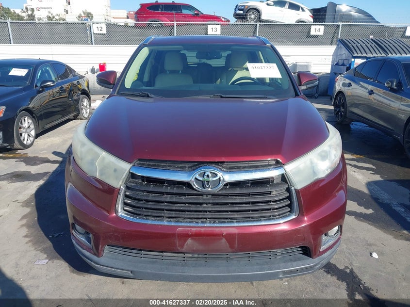 2014 TOYOTA HIGHLANDER LIMITED V6 - 5TDYKRFH6ES025844