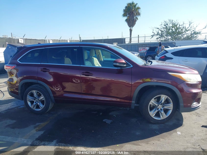 2014 TOYOTA HIGHLANDER LIMITED V6 - 5TDYKRFH6ES025844