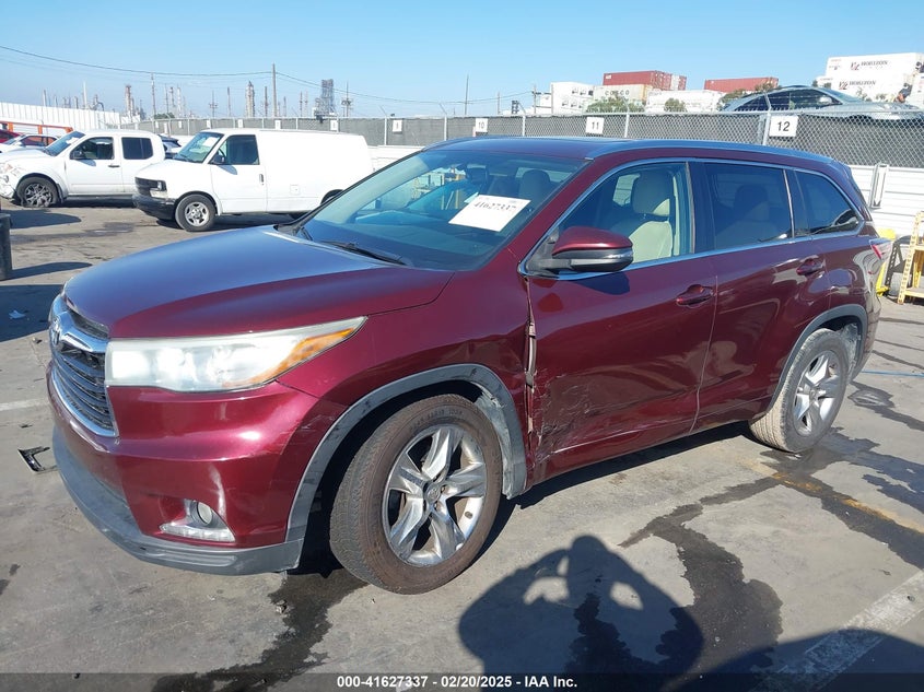 2014 TOYOTA HIGHLANDER LIMITED V6 - 5TDYKRFH6ES025844