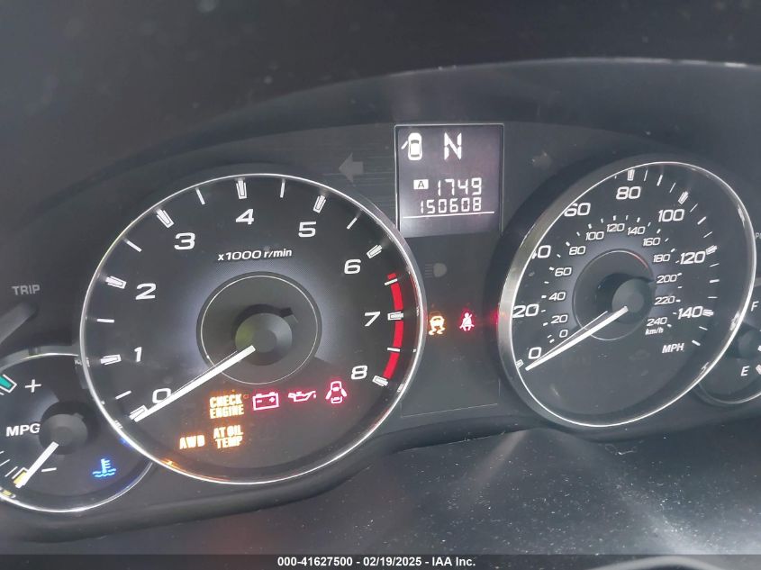 2011 Subaru Outback 2.5I Premium VIN: 4S4BRBGC9B3356163 Lot: 41627500