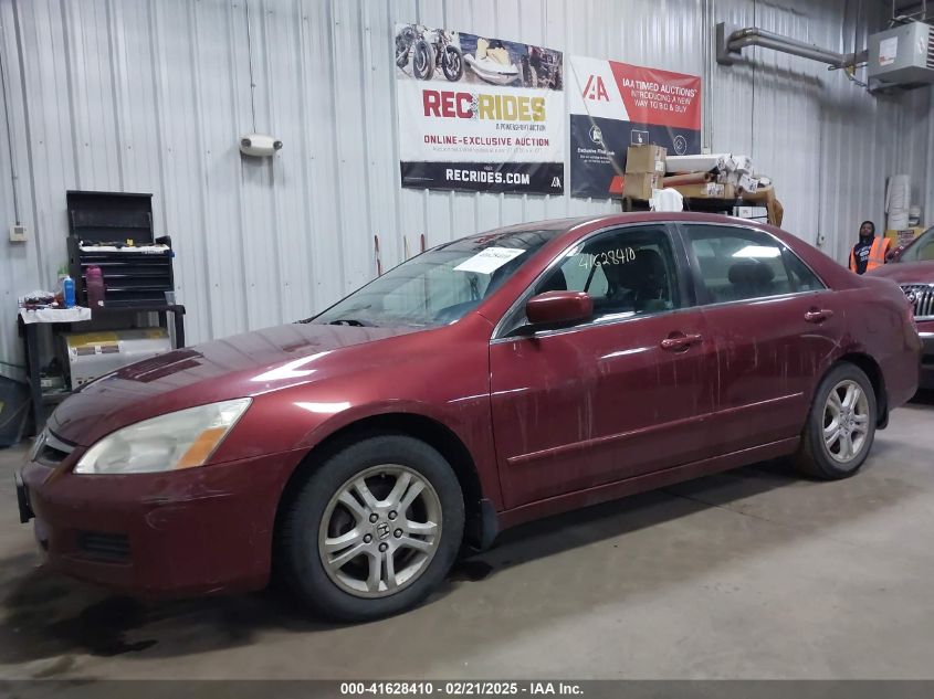 2006 Honda Accord 2.4 Ex VIN: 1HGCM56756A009896 Lot: 41628410