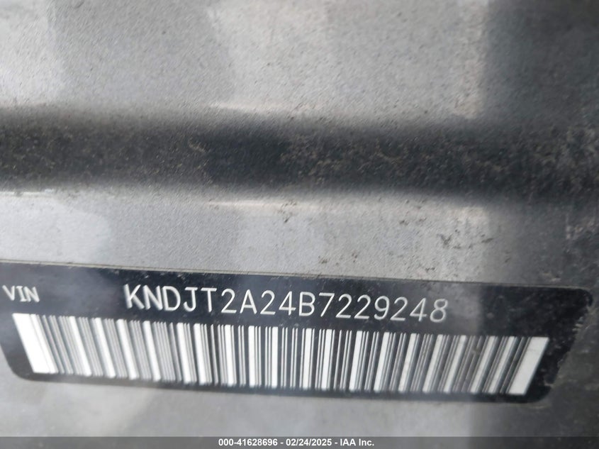 2011 KIA SOUL VIN: KNDJT2A24B7229248