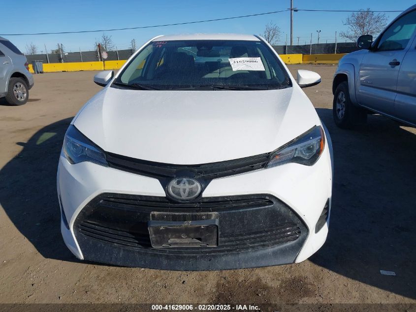 2019 Toyota Corolla Le VIN: 2T1BURHE5KC175774 Lot: 41629006