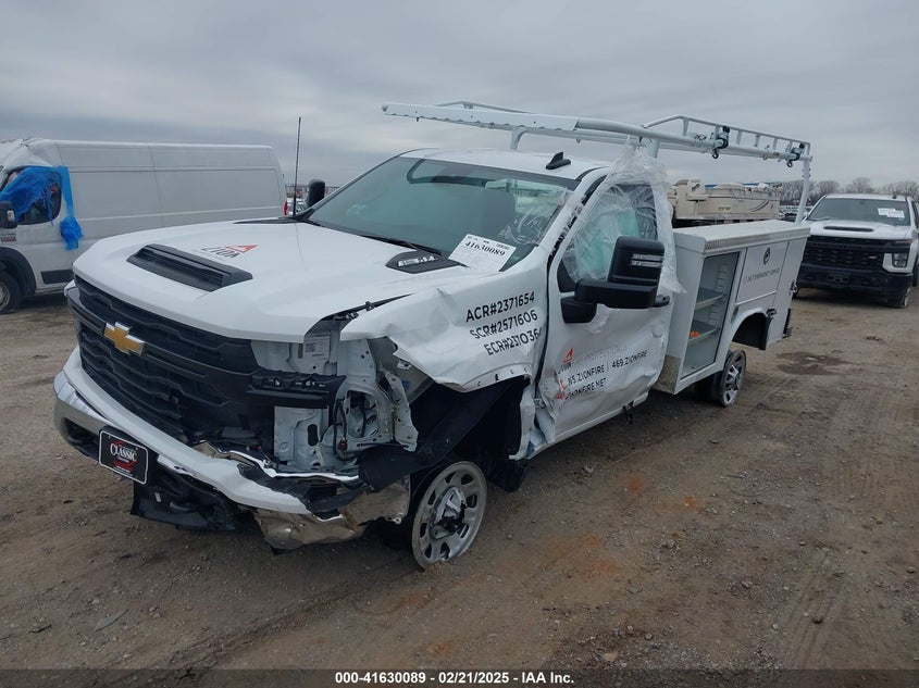 2024 Chevrolet Silverado 3500Hd 2Wd Long Bed Work Truck white truck gasoline 1GB3WRE79RF430825 photo #3