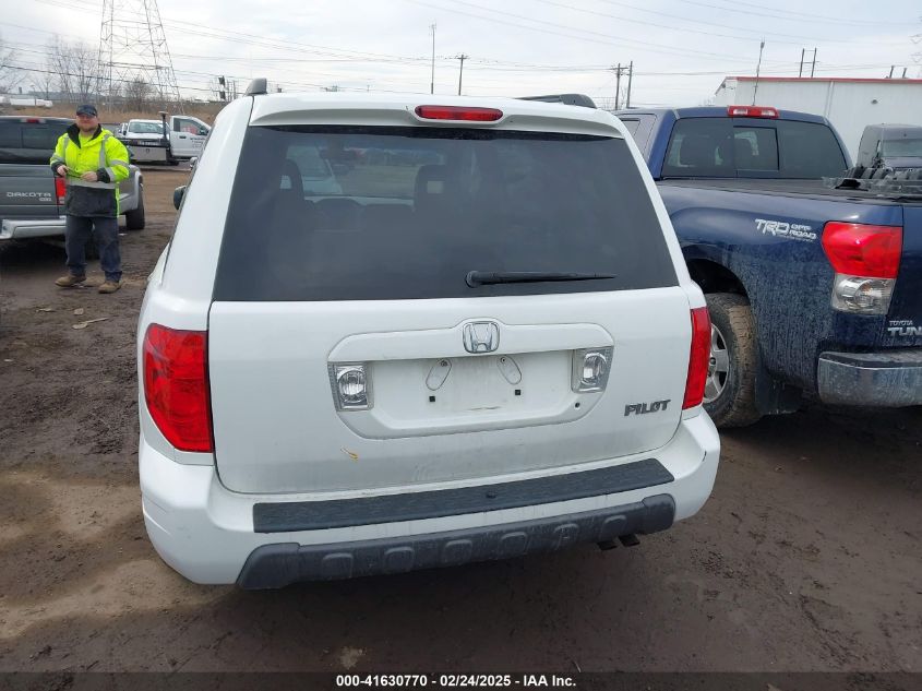 2005 Honda Pilot Ex-L VIN: 5FNYF18525B040614 Lot: 41630770