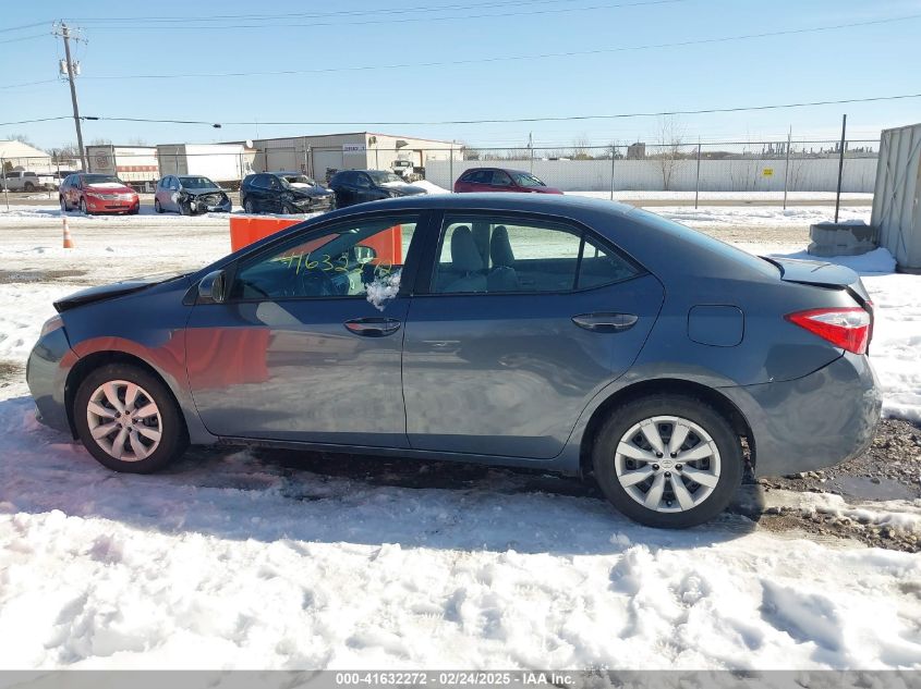 2014 Toyota Corolla Le VIN: 2T1BURHE1EC170947 Lot: 41632272