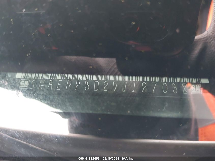 2009 Buick Enclave Cxl VIN: 5GAER23D29J127038 Lot: 41632458