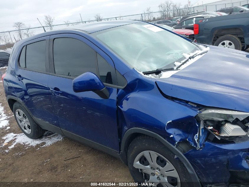 2017 Chevrolet Trax Ls VIN: 3GNCJKSB6HL176755 Lot: 41632544