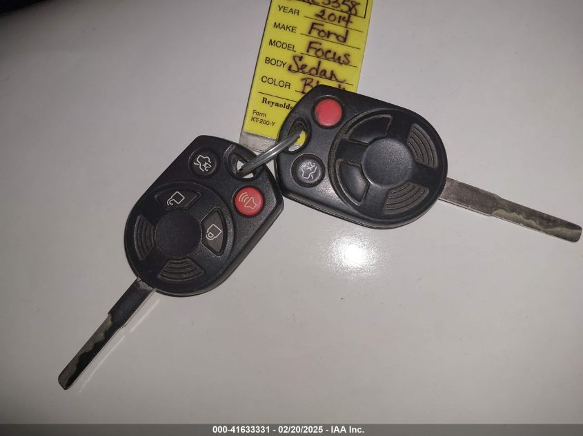 2014 Ford Focus Se VIN: 1FADP3F26EL392792 Lot: 41633331