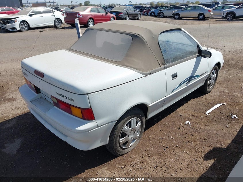 JG1MR3365MK611668 1991 GEO METRO photo no. 4