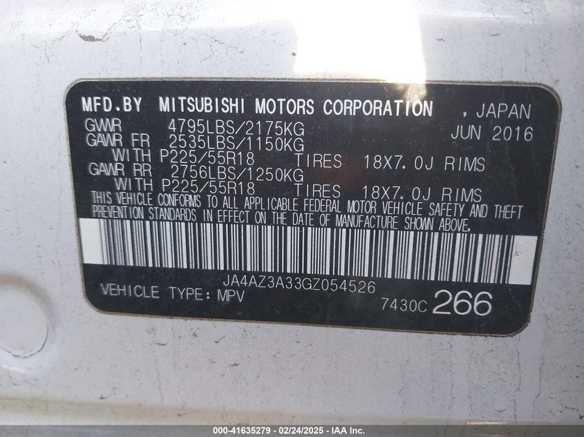 2016 MITSUBISHI OUTLANDER SEL - JA4AZ3A33GZ054526