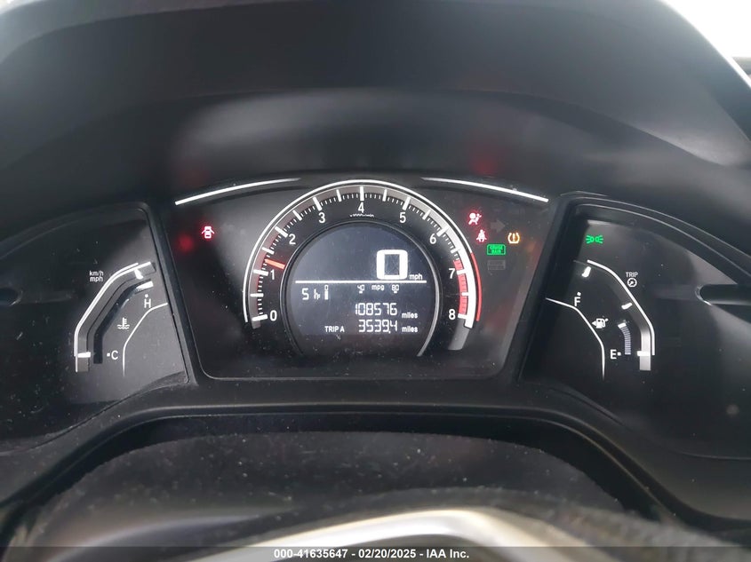2016 HONDA CIVIC VIN: 19XFC2E50GE041330