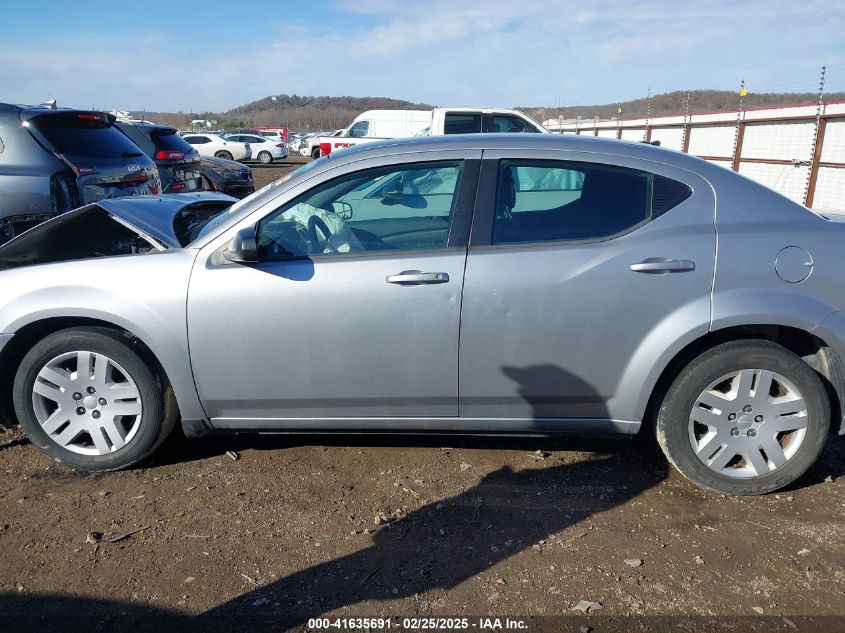 2014 Dodge Avenger Se VIN: 1C3CDZAB7EN144102 Lot: 41635691