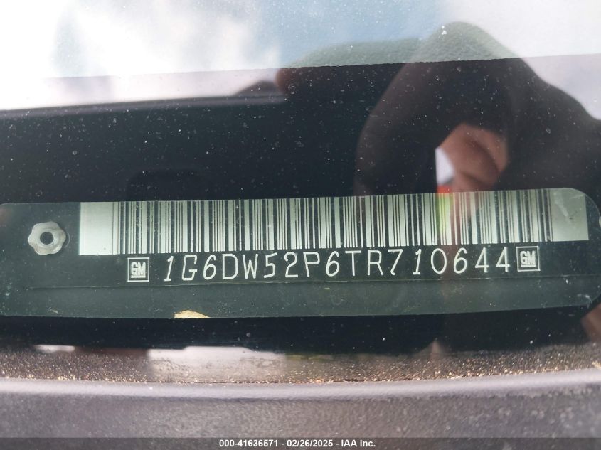 1996 Cadillac Fleetwood Brougham VIN: 1G6DW52P6TR710644 Lot: 41636571