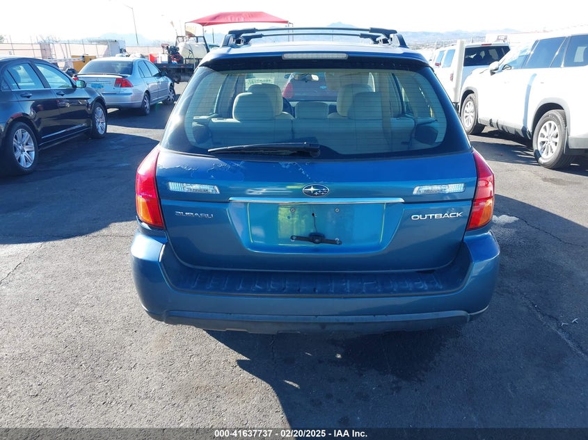 2006 Subaru Outback 2.5I VIN: 4S4BP61CX67332328 Lot: 41637737