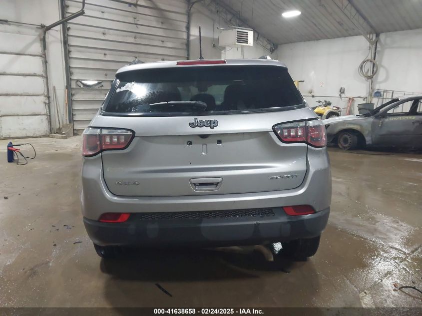 2018 Jeep Compass Sport 4X4 VIN: 3C4NJDAB8JT261763 Lot: 41638658