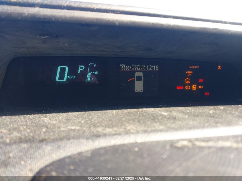 2014 Toyota Prius C Two VIN: JTDKDTB36E1568678 Lot: 41639241