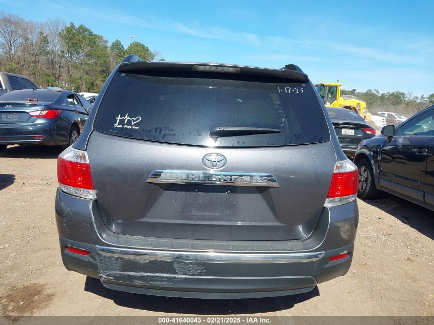 2012 Toyota Highlander Limited V6 VIN: 5TDYK3EHOCS083539 Lot: 41640043