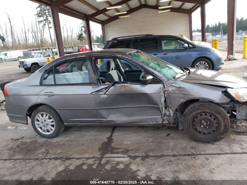 2004 Honda Civic Lx VIN: 2HGES16554H623870 Lot: 41640770