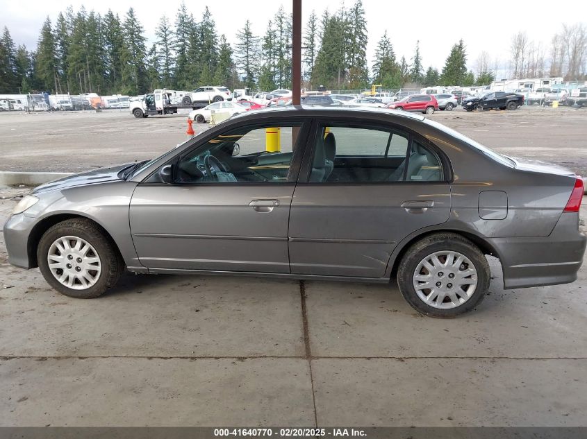 2004 Honda Civic Lx VIN: 2HGES16554H623870 Lot: 41640770