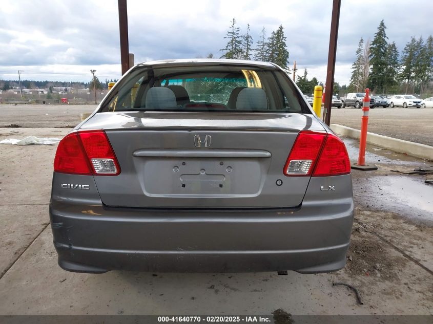 2004 Honda Civic Lx VIN: 2HGES16554H623870 Lot: 41640770