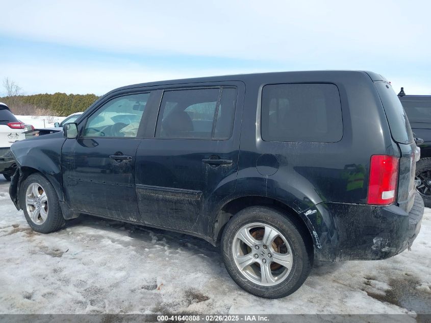 2014 Honda Pilot Ex-L VIN: 5FNYF4H53EB008160 Lot: 41640808