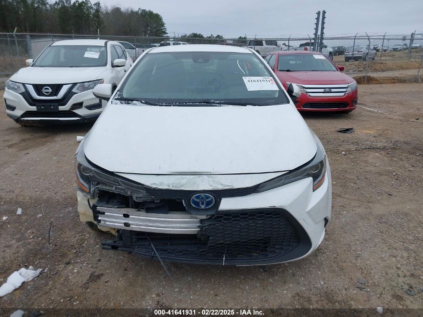 2021 Toyota Corolla Hybrid Le VIN: JTDEAMDEXMJ005741 Lot: 41641931