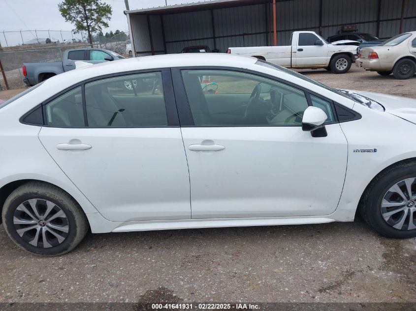 2021 Toyota Corolla Hybrid Le VIN: JTDEAMDEXMJ005741 Lot: 41641931
