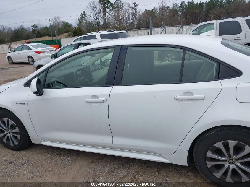 2021 Toyota Corolla Hybrid Le VIN: JTDEAMDEXMJ005741 Lot: 41641931