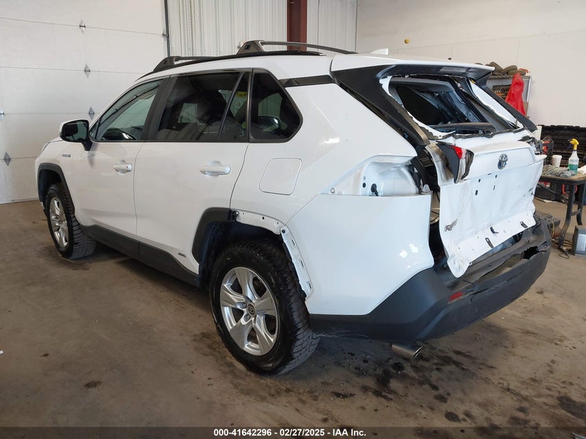 VIN 4T3MWRFV5MU043709 2021 TOYOTA RAV4 HYBRID LE