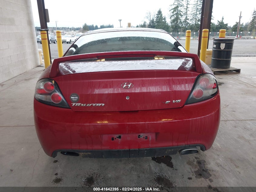 2007 Hyundai Tiburon Gt/Gt Limited/Se VIN: XKMHHN66F37U25402 Lot: 41642395