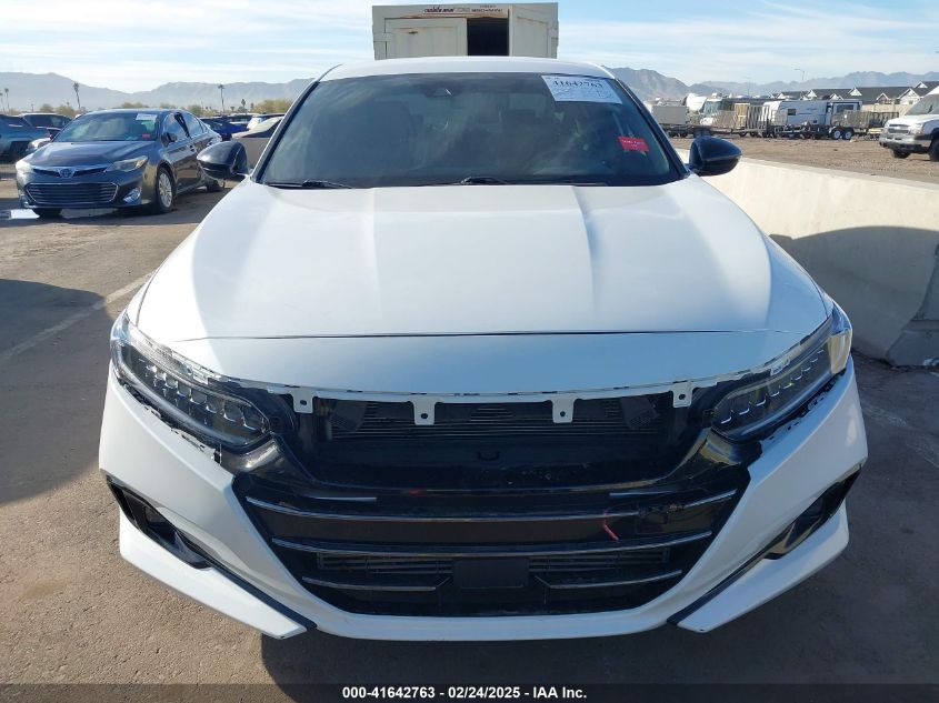 2022 Honda Accord Sport VIN: 1HGCV1F34NA050490 Lot: 41642763