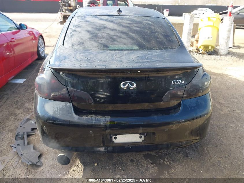 2013 Infiniti G37X VIN: JN1CV6AR7DM356851 Lot: 41643061