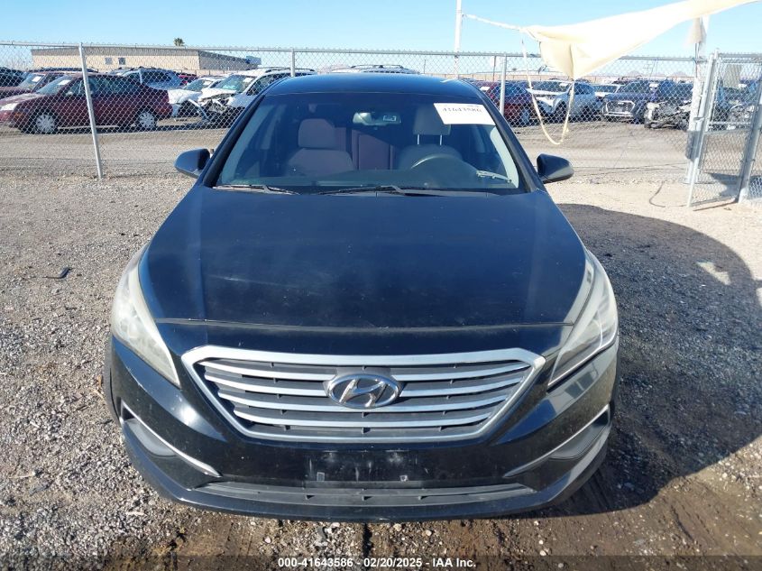 2016 Hyundai Sonata Se VIN: 5NPE24AF9GH374534 Lot: 41643586