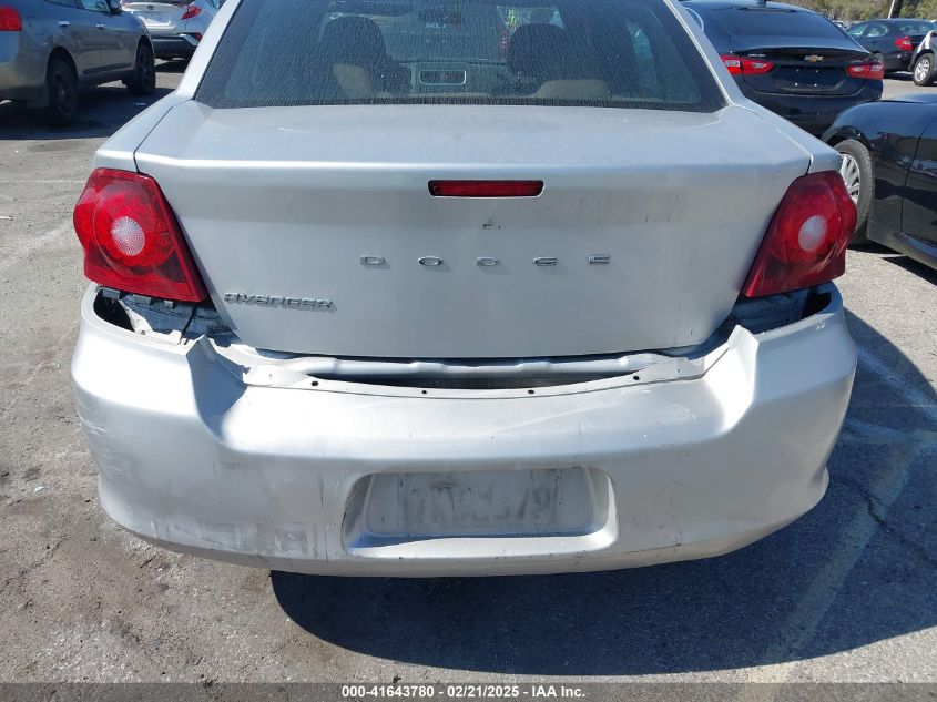 2012 Dodge Avenger Se VIN: 1C3CDZAB2CN235291 Lot: 41643780
