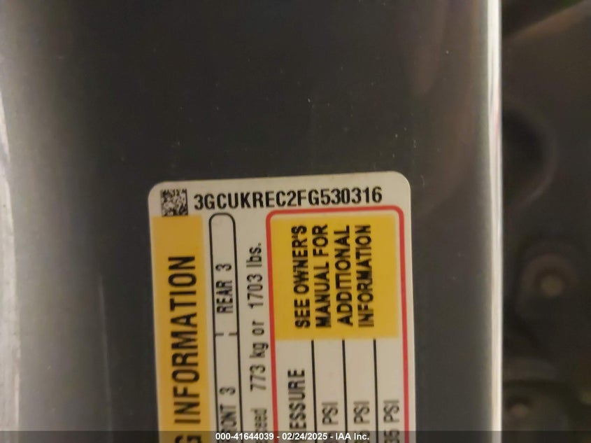 2015 CHEVROLET SILVERADO 1500 1LT - 3GCUKREC2FG530316