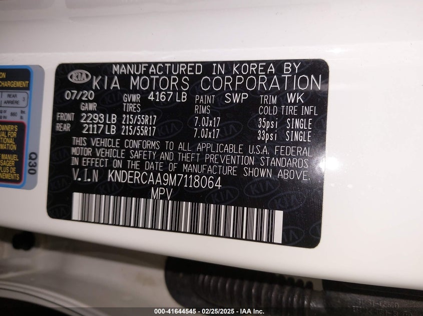 2021 KIA SELTOS EX - KNDERCAA9M7118064