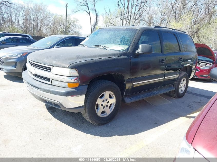 2005 Chevrolet Tahoe Ls black suv gasoline 1GNEC13TX5R224878 photo #3