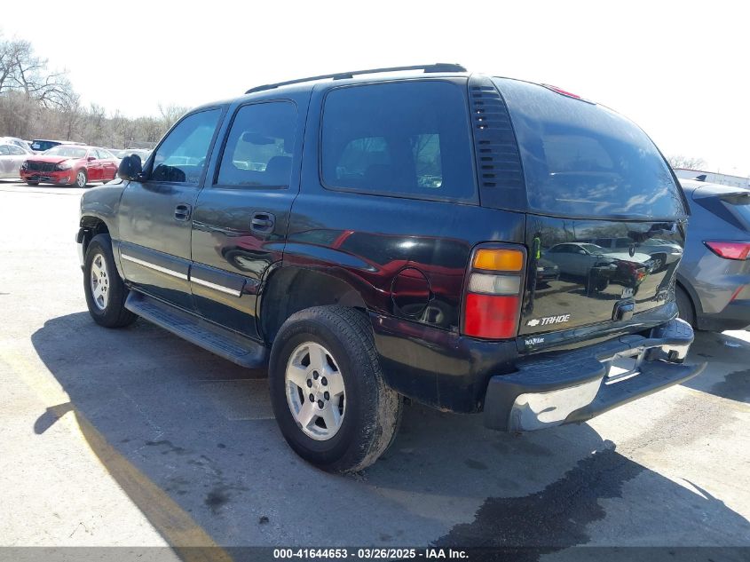 2005 Chevrolet Tahoe Ls black suv gasoline 1GNEC13TX5R224878 photo #4