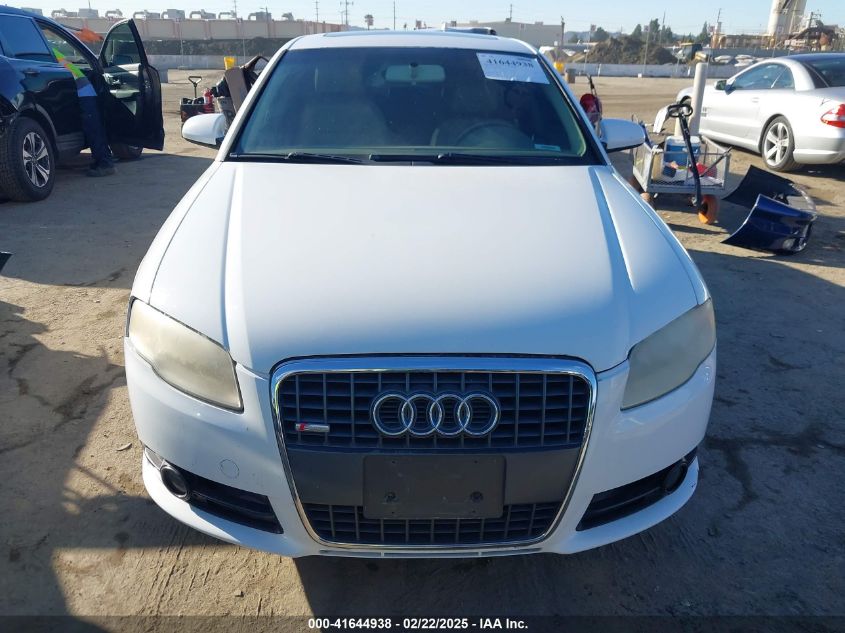 2008 Audi A4 2.0T/2.0T Special Edition VIN: WAUAF78E28A16896 Lot: 41644938