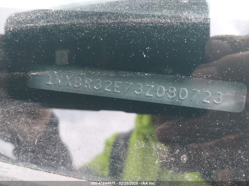 2003 Toyota Corolla S VIN: 1NXBR32E73Z080723 Lot: 41644977