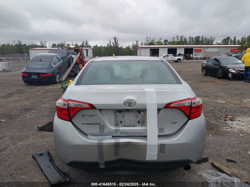 2015 Toyota Corolla Le VIN: 2T1BURHE2FC463564 Lot: 41645515